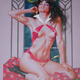 Illustration for article titled The Loveliness That Will Not Die: Sexy Vampire Pin-Up Art
